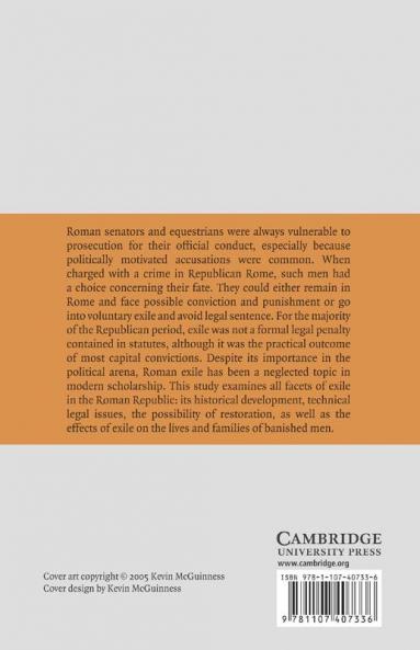 A History of Exile in the Roman Republic