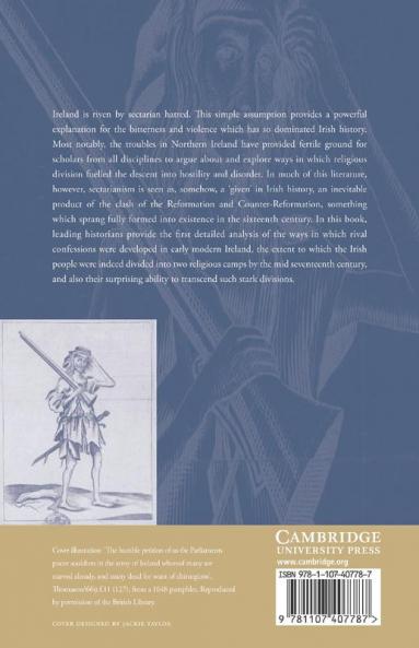 The Origins of Sectarianism in Early Modern Ireland