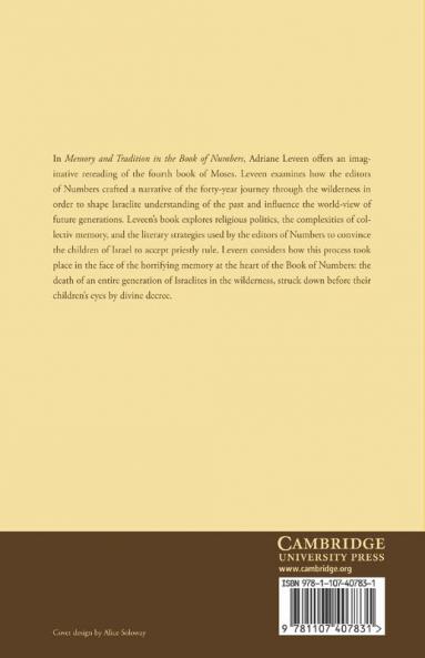 Memory and Tradition in the Book of Numbers