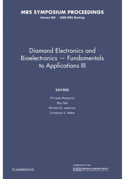 Diamond Electronics and Bioelectronics - Fundamentals to Applications III