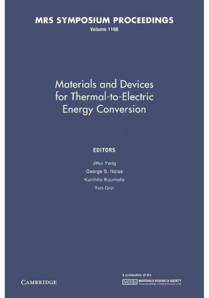 Materials and Devices for Thermal-To-Electric Energy Conversion