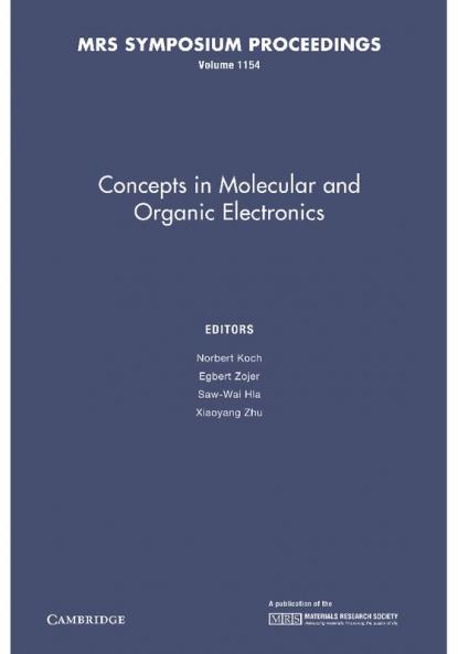 Concepts in Molecular and Organic Electronics