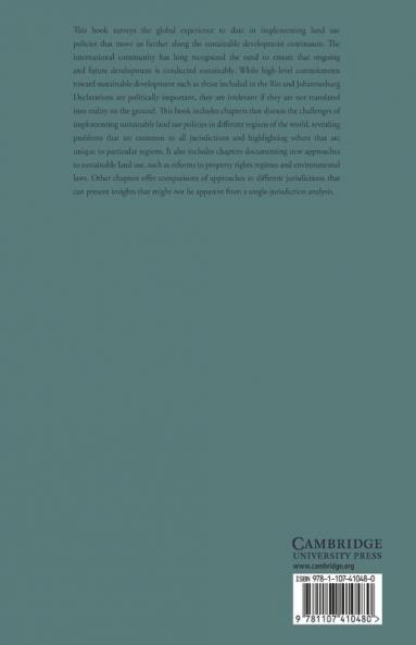 Land Use Law for Sustainable Development