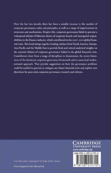 Corporate Governance and the Global Financial Crisis