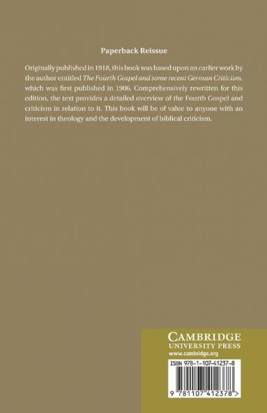 The Problem of the Fourth Gospel. by H. Latimer Jackson