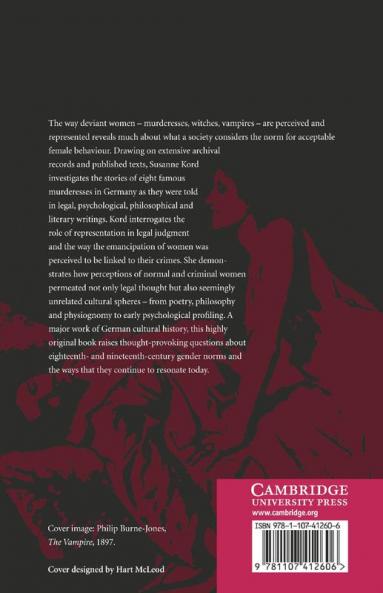 Murderesses in German Writing 1720-1860