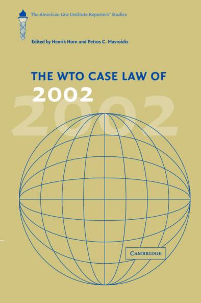 The Wto Case Law of 2002