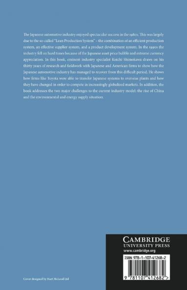 Japan and the Global Automotive Industry. Koichi Shimokawa