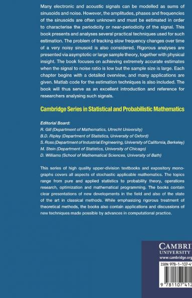 The Estimation and Tracking of Frequency. B.G. Quinn and E.J. Hannan