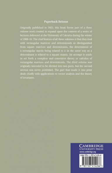 Matrices and Determiniods