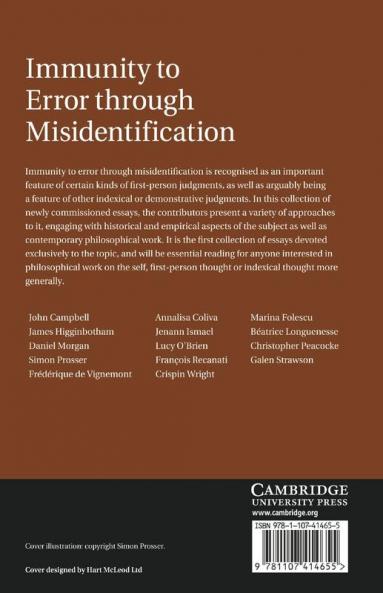 Immunity to Error Through Misidentification