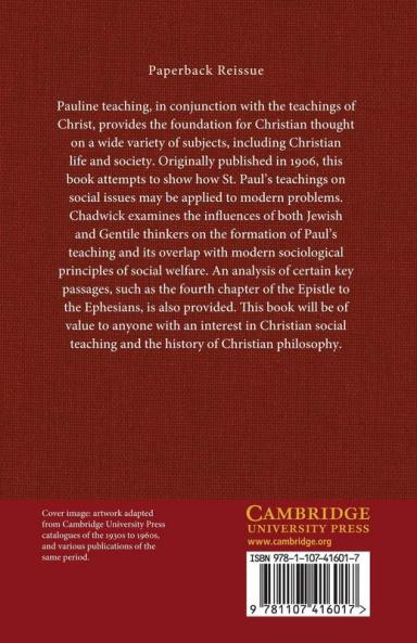 The Social Teaching of St Paul