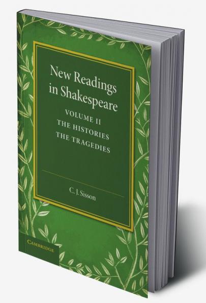 New Readings in Shakespeare