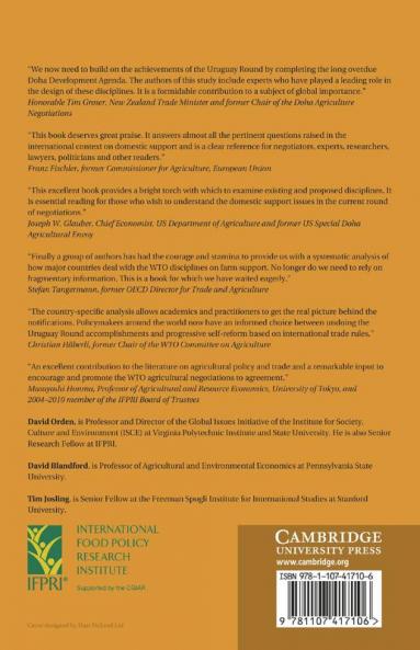 Wto Disciplines on Agricultural Support