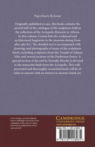 Catalogue of the Acropolis Museum