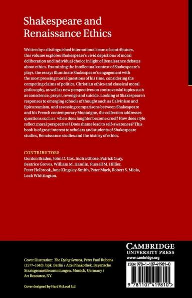 Shakespeare and Renaissance Ethics