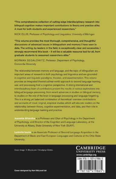 Memory Language and Bilingualism