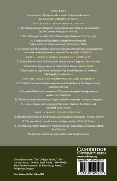 Russian Writers and the Fin de Siècle