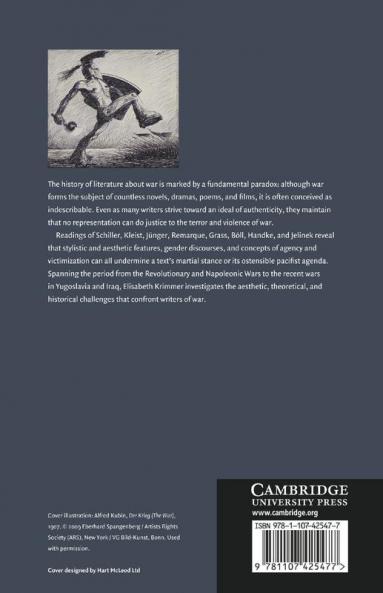 The Representation of War in German Literature