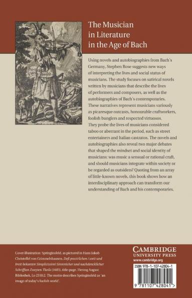 The Musician in Literature in the Age of Bach