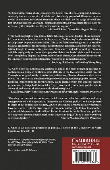 Social Protest and Contentious Authoritarianism in             China