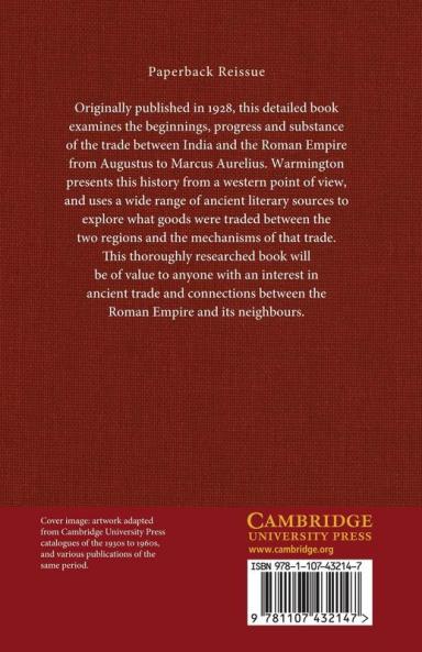 The Commerce Between the Roman Empire and India