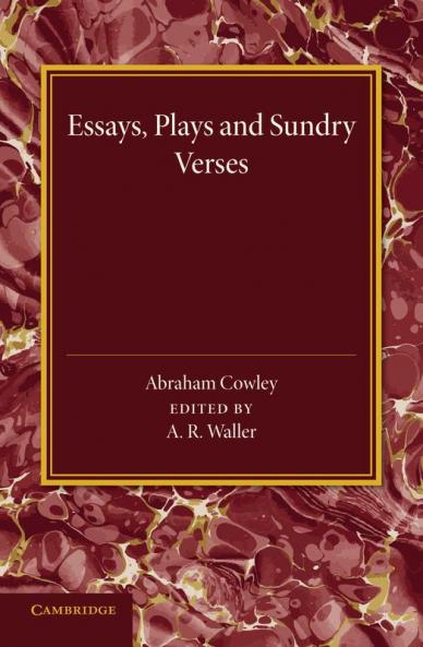 Essays Plays and Sundry Verses