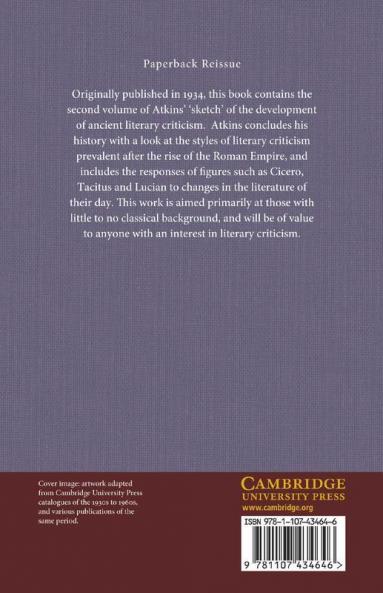 Literary Criticism in Antiquity