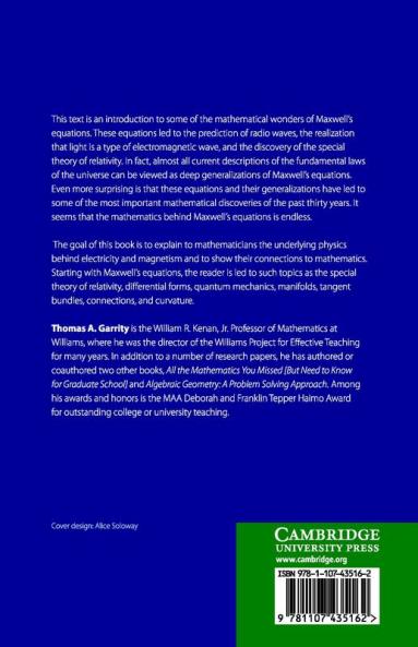 Electricity and Magnetism for Mathematicians