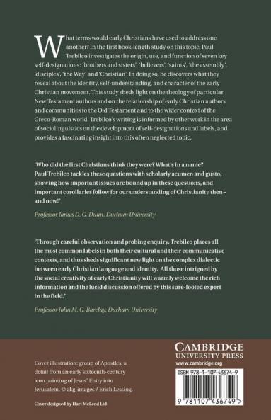 Self-Designations and Group Identity in the New Testament