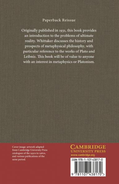 Prolegomena to a New Metaphysic