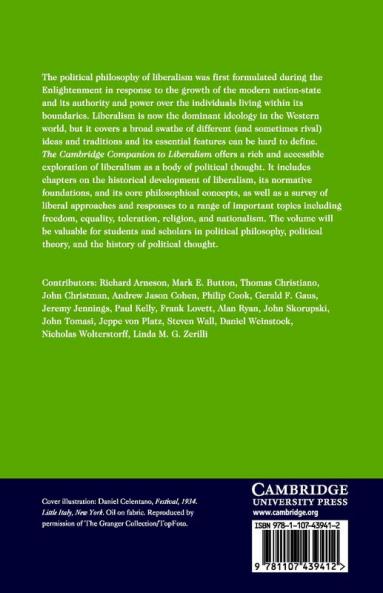 The Cambridge Companion to Liberalism