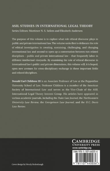 The Role of Ethics in International Law