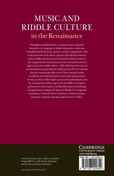 Music and Riddle Culture in the Renaissance