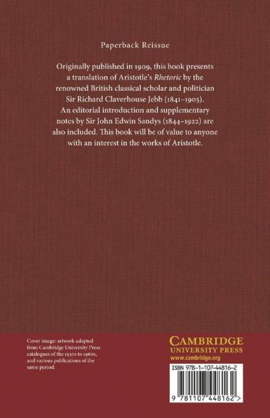 The Rhetoric of Aristotle