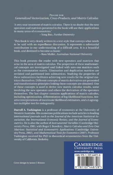 Generalized Vectorization Cross-Products and Matrix Calculus