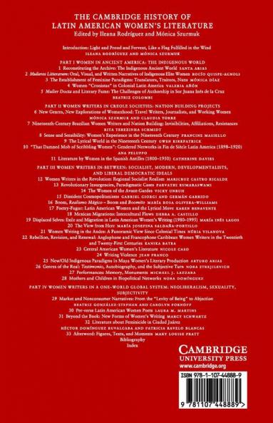 The Cambridge History of Latin American Women's Literature