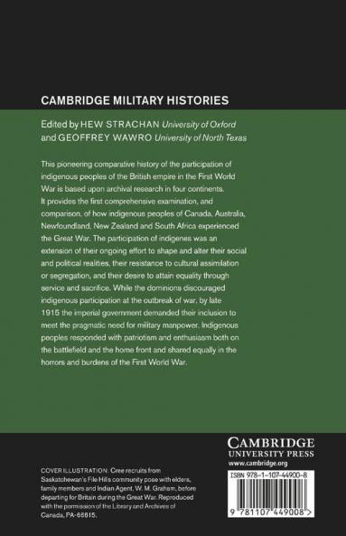 Indigenous Peoples of the British Dominions and the First World War