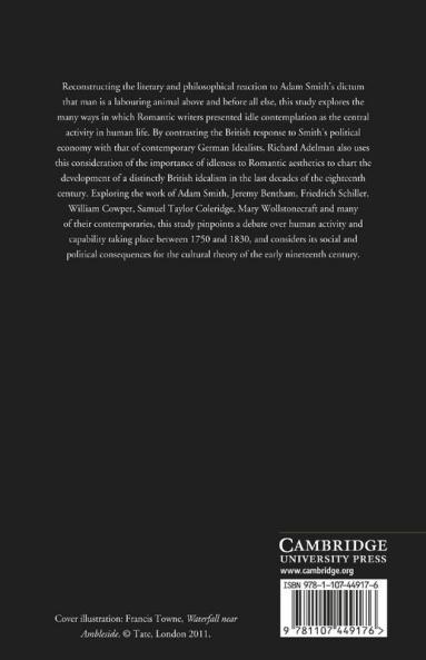 Idleness Contemplation and the Aesthetic 1750 1830