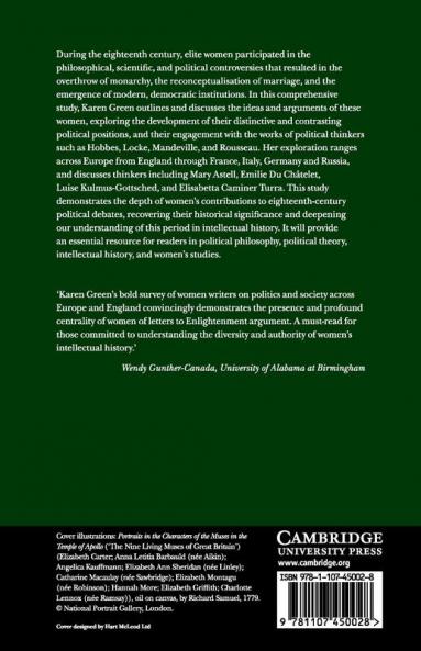 A History of Women's Political Thought in Europe 1700-1800