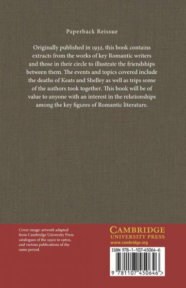 Literary Friendships in the Age of Wordsworth