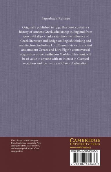 Greek Studies in England 1700-1830