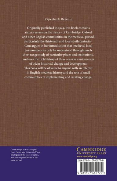 Liberties and Communities in Medieval England