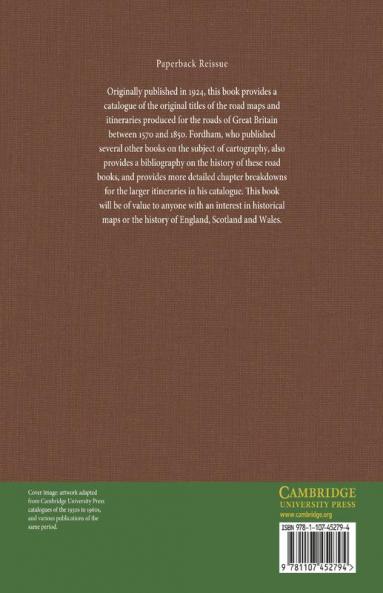 The Road-Books and Itineraries of Great Britain 1570 to 1850