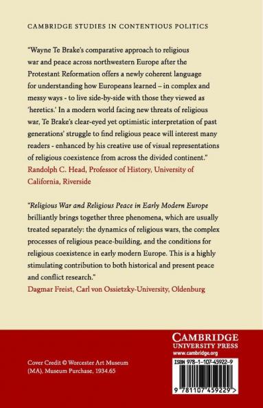 Religious War and Religious Peace in Early Modern             Europe