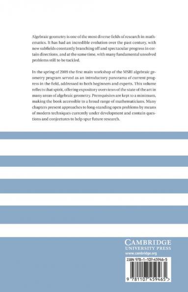 Current Developments in Algebraic Geometry