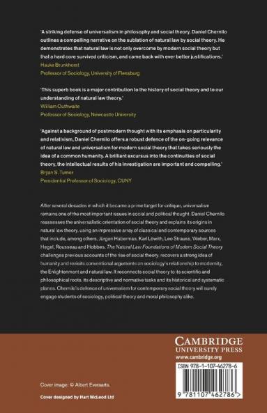 The Natural Law Foundations of Modern Social Theory