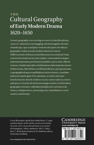 The Cultural Geography of Early Modern Drama 1620 1650