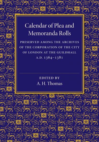 Calendar of Plea and Memoranda Rolls