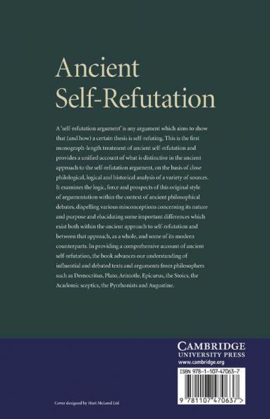 Ancient Self-Refutation